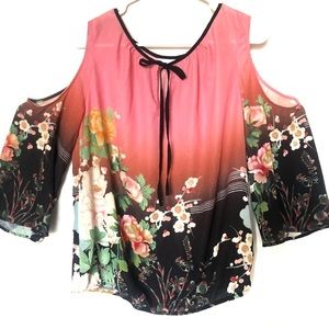 New York and Company Cold shoulder blouse